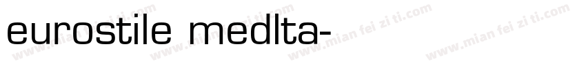 eurostile medlta字体转换